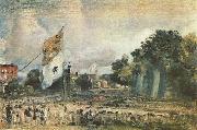 Das Waterloo-Fest in East Bergholt, John Constable